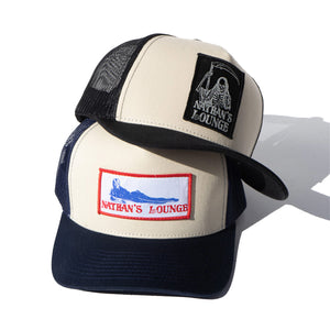 Nathan's Lounge - Navy / Cream Trucker Hat